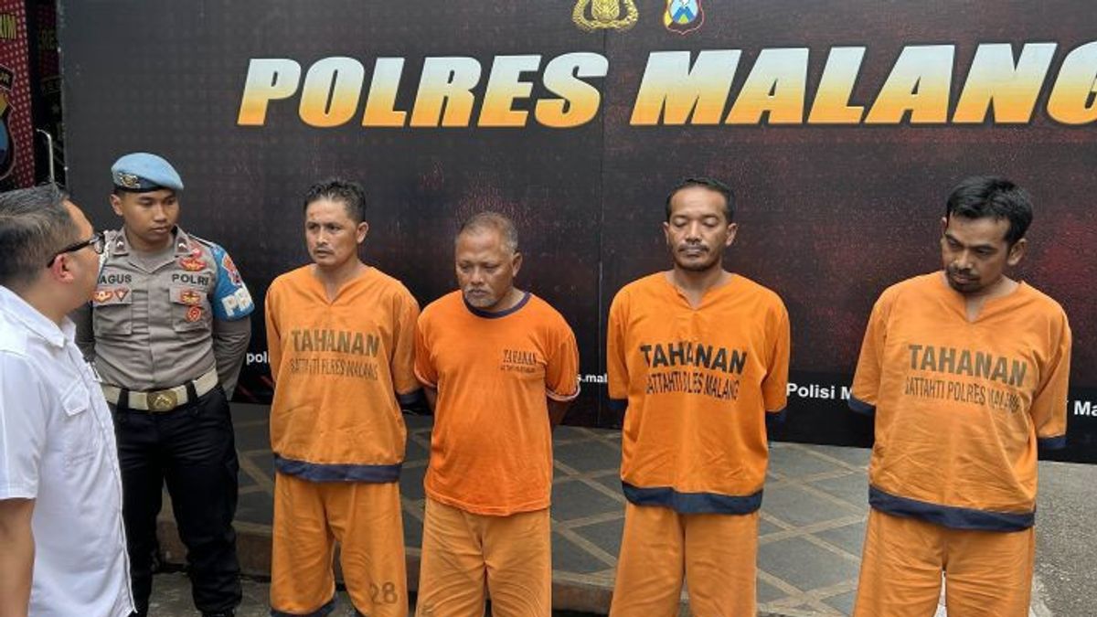 4 Perampok Disertai Penyekapan di Malang Diancam Hukuman 12 Tahun Penjara