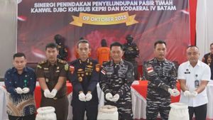 Bea Cukai Kepri dan TNI AL Gagalkan Penyelundupan 25,9 Ton Pasir Timah