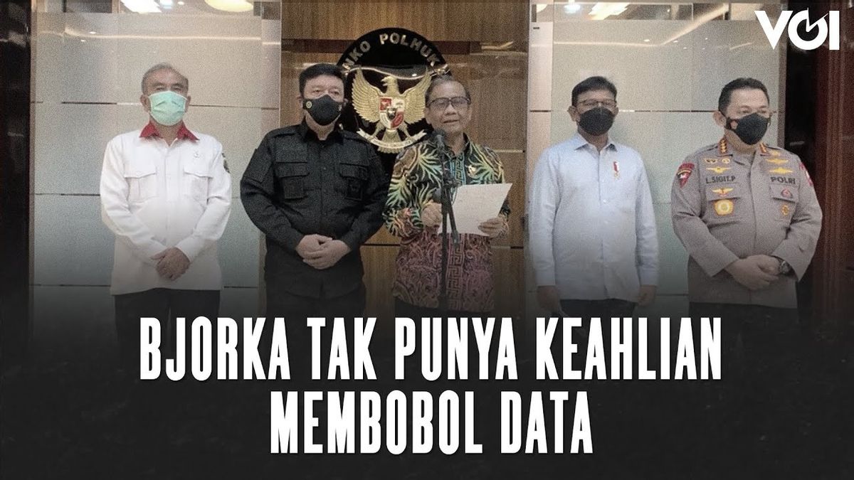 VIDEO: Data Leaks, Coordinating Minister for Political, Legal and Security Affairs: Bjorka Has No Expertise in Breaking Data