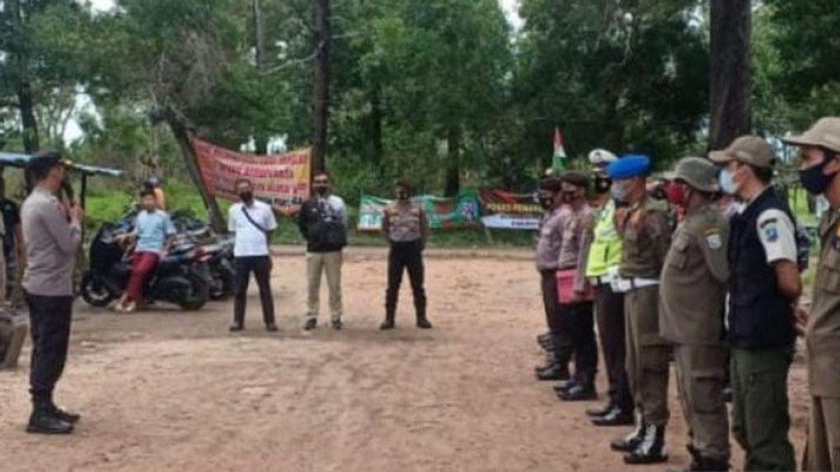 Polisi Bangka Barat Blokir Penambangan Liar Desa Bakit setelah Mendapat Keluhan dari Nelayan