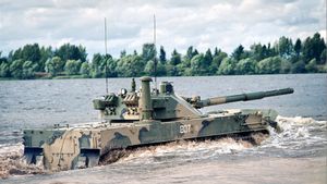 Rusia Siap Terjunkan Tank Amfibi Sprut-SDM1 di Laut Baltik