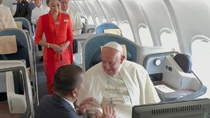 Pope Francis Continues Apostolic Travel To Papua New Guinea With Garuda Indonesia Airbus 330-900 Neo