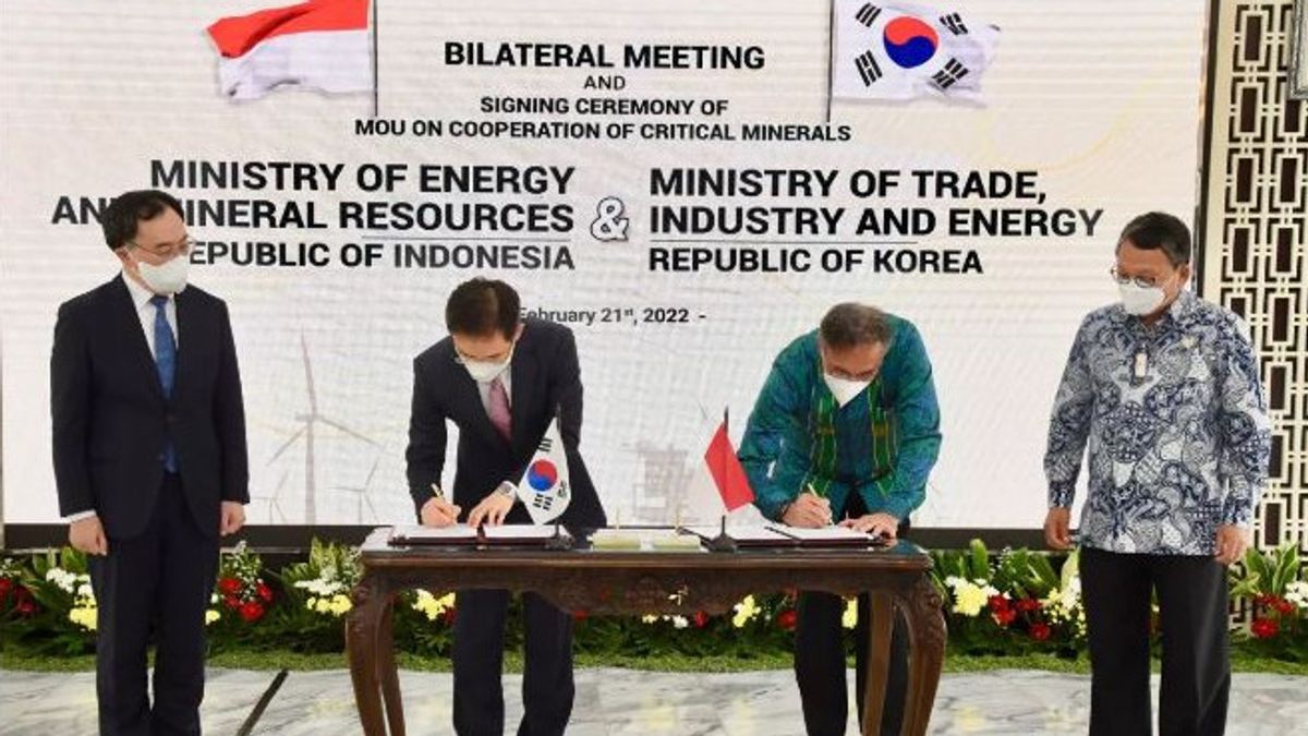 Indonesia And South Korea Sign Cooperation To Develop Critical Minerals