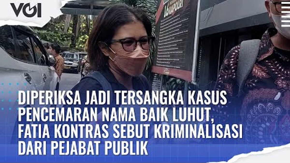 VIDEO: Being A Suspect, Fatia Maulidyanti Fulfills The Summons Of The Polda Metro Jaya