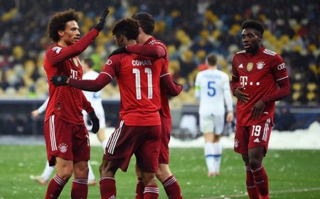 Dynamo Kiev vs Bayern Munich: Menang 2-1, Die Roten Lolos ke Babak 16 Besar