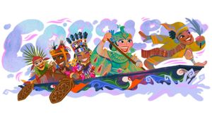 Google Doodle Hadirkan Ilustrasi Pacu Jalur untuk Peringati HUT ke-80 RI