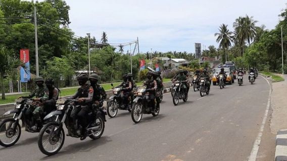 TNI-Polri Intensifie Sa Patrouille Dans La Zone Du Circuit De Mandalika Avant Le World Superbike