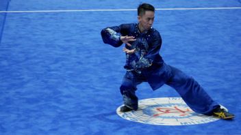 Bobie Valentinus Sabet Emas Pertama Jatim di Cabor Wushu Nomor Taolu Kombinasi 