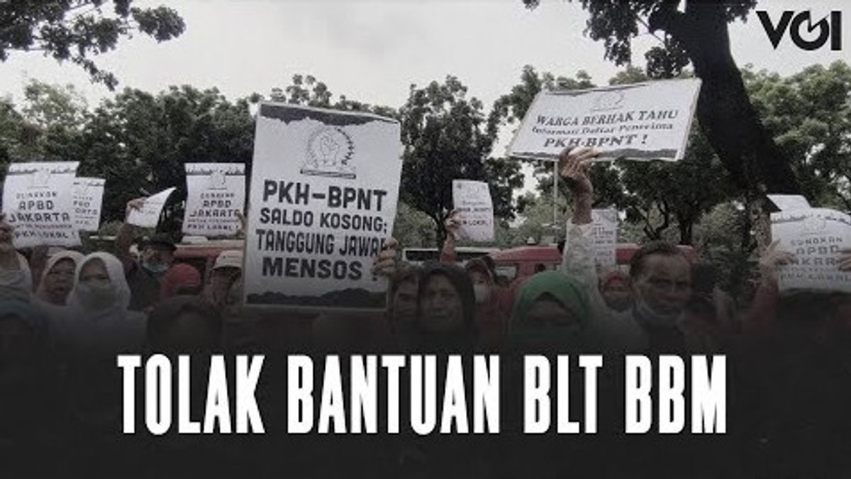 ビデオ:BLT BBMエイド、SPRIアクション群衆DKIジャカルタ知事事務所のミサを拒否する