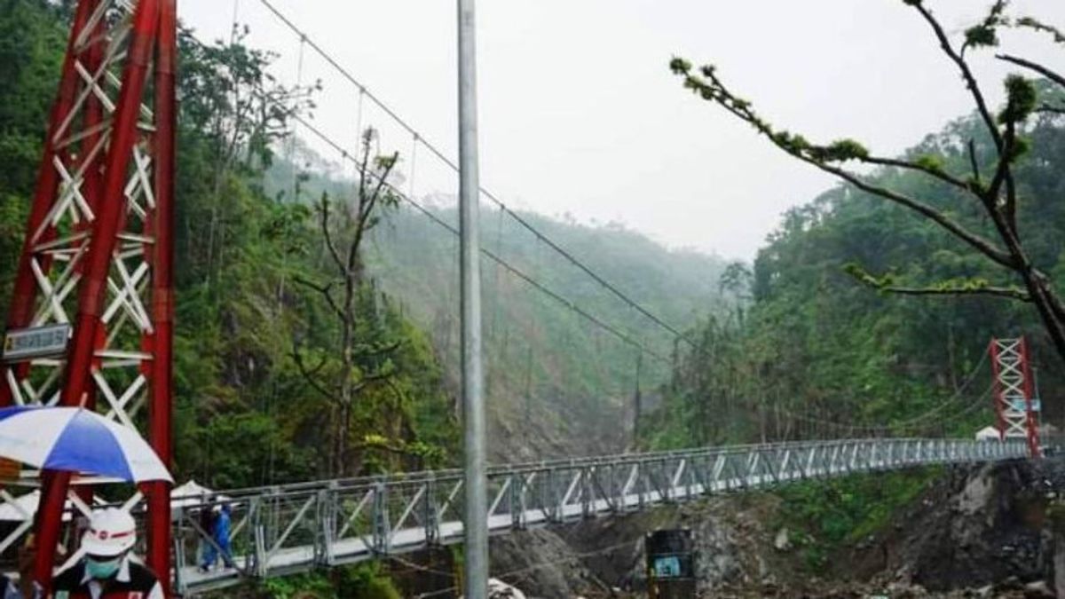 Sempat Putus karena Awan Panas Semeru, Jembatan Gantung Gladak Perak Lumajang Sebentar Lagi Bisa Dilewati