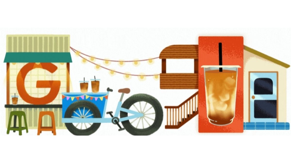 Google Doodle Hari Ini Merayakan Minuman Viral Kopi Susu Gula Aren