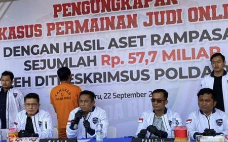 Polisi Sita Rp57,7 Miliar Aset Afiliator Judi Online di Pekanbaru