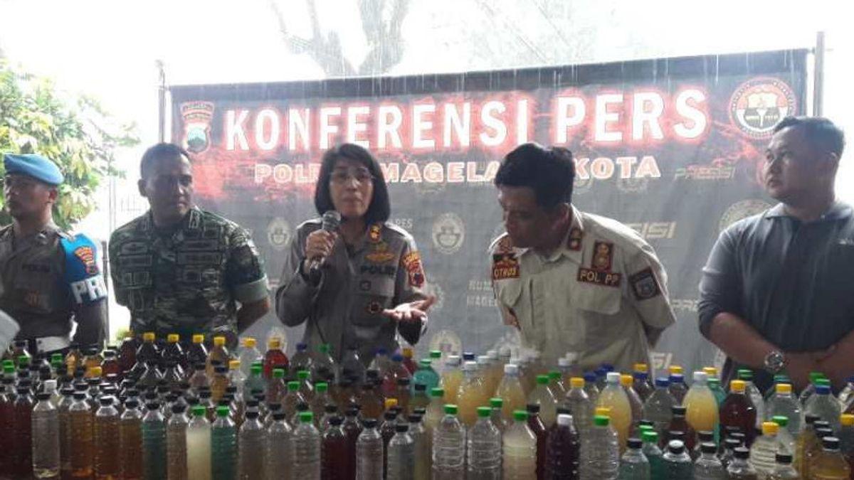 Polisi Sita 844 Liter Miras Ciu di Magelang