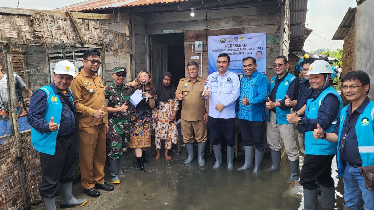 Target 5,600 North Sumatra Residents Receiving Free Electricity Connections From The Government, A Total Of 292 RTs Have Been Realized
