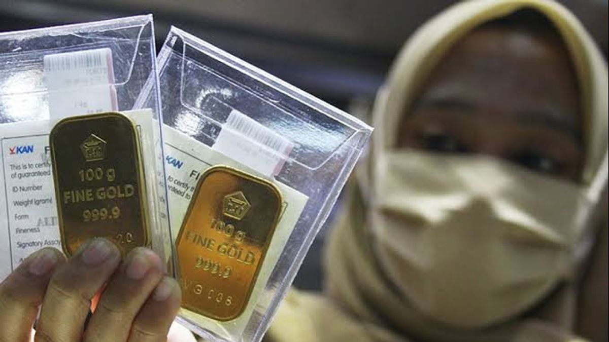 Le prix de l’or Antam en baisse de Rp1 000 IDR par kilogramme