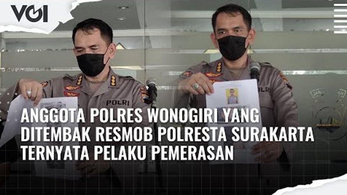 VIDEO: Suspected Of Extortion, Police Officer Shot By Resmob Surakarta Police