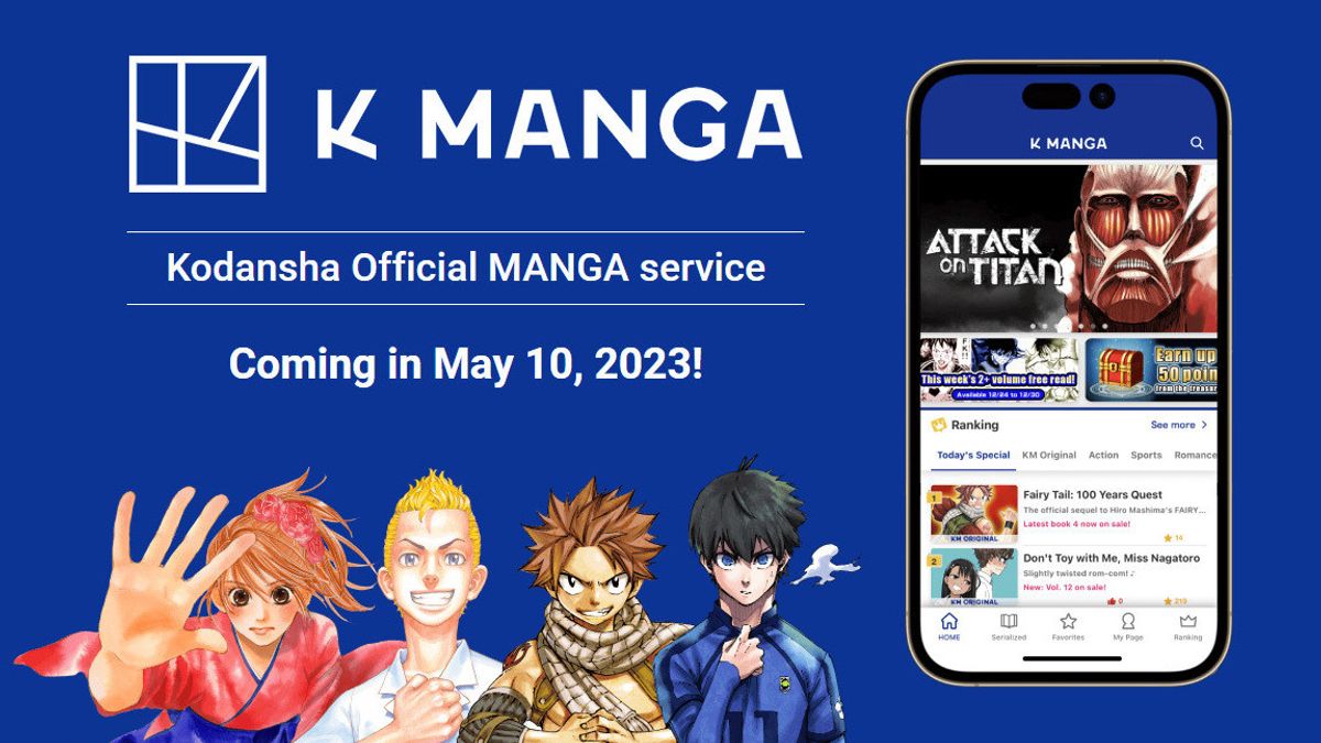 Penerbit Attack on Titan Luncurkan Aplikasi Manga Resmi Bernama K MANGA