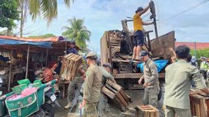 Masih Bandel Jualan di Pasar Minggu, 120 PKL Ditertibkan Aparat Gabungan Bengkulu