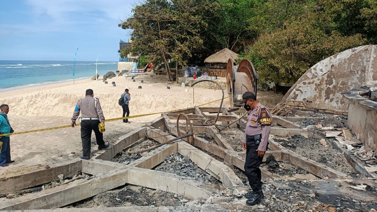 Restoran Karma Beach Ungasan Bali Luluh Lantak Terbakar, Kerugian Ditaksir Rp20 Miliar