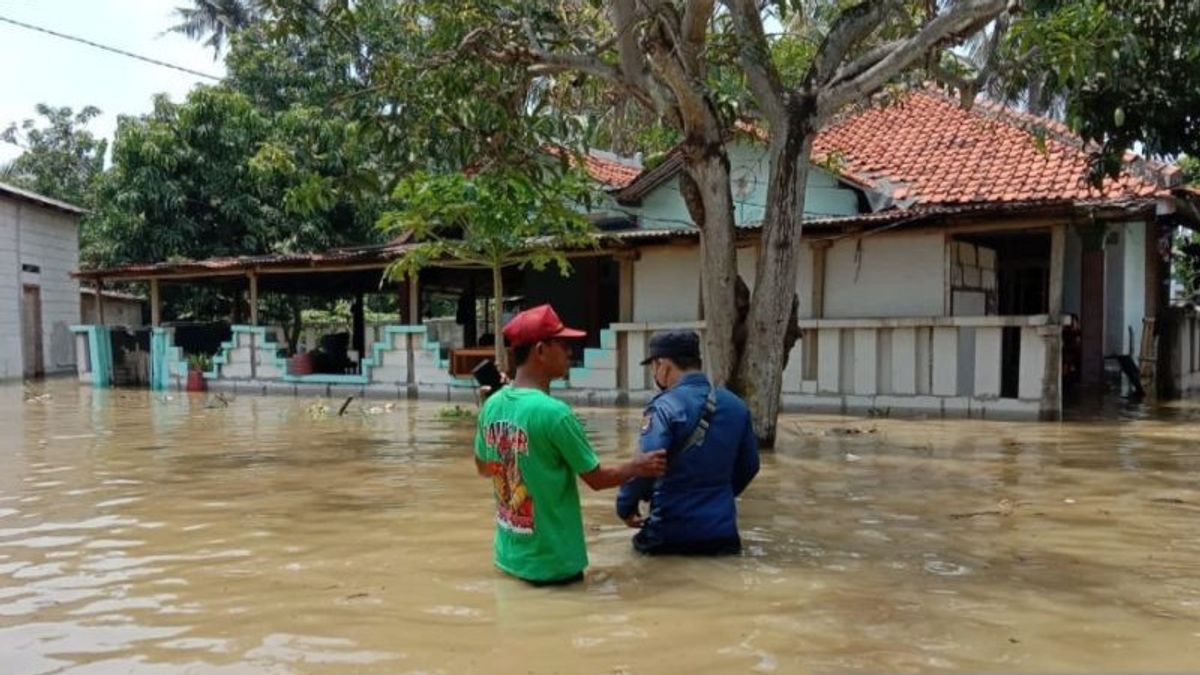 西萨丹河泛滥，坦格朗的四个村庄被洪水淹没