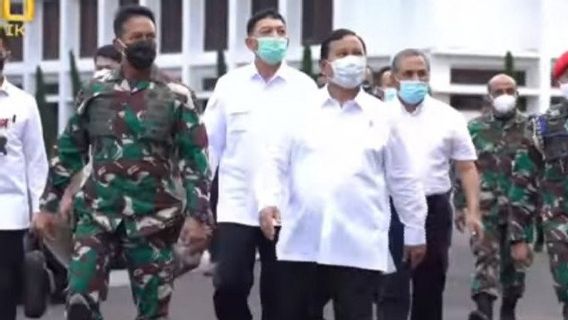 Kunjungi Mabesad, Ini Pesan Menhan Prabowo Subianto