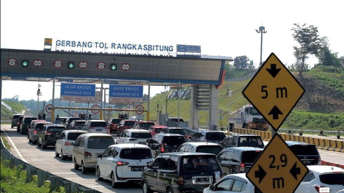 150,000辆汽车通过，Serang-Panimbang收费公路2区功能路段暂时关闭