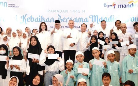 Tebar Berkah Ramadan 1445 H, Bank Mandiri Santuni 2.750 Anak Yatim dan Duafa di Jakarta Pusat