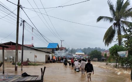 Banjir di Halmahera Belum Surut, Akses Jalan Antarkecamatan Terputus