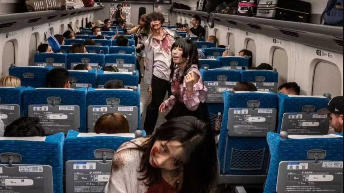 Inspiré par le film train to Busan, Zombie-Zombie errant et attaque les passagers de Shinkansen