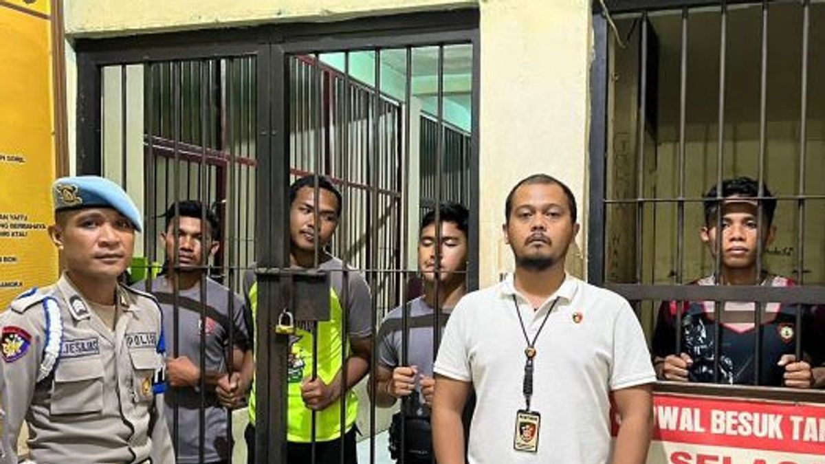 Tampang 4 Anggota Polres Halmahera Utara yang Ditahan karena Aniaya Mahasiswa Uniera