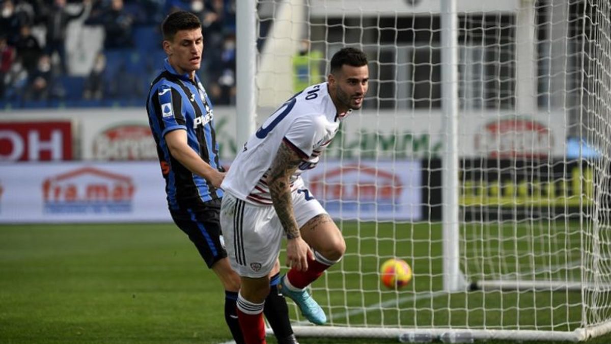 LIga Italia Serie A: Atalanta Tumbang di Kandang, Dikalahkan Cagliari 1-2