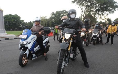 Naik Motor Dishub, Bupati Sleman Kustini Patroli Pengamanan Malam Tahun Baru