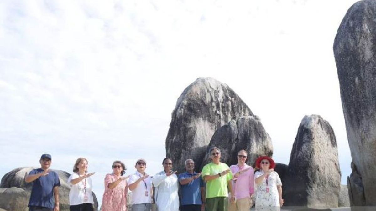 G20代表団、ベリトゥン島の観光地の美しさを称賛