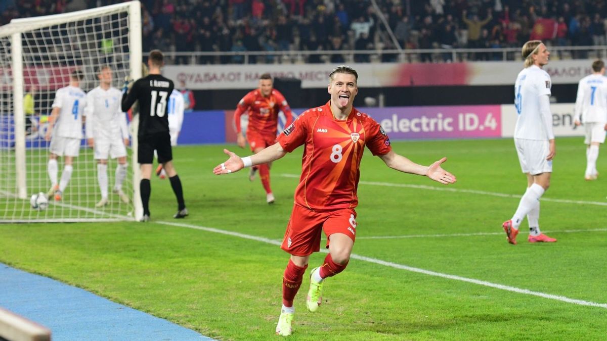 歴史の瀬戸際で、北マケドニアは初めてワールドカップ決勝進出を決める
