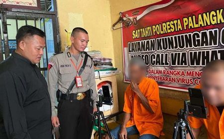 Tahanan Bisa Dibesuk Online, Polresta Palangka Raya Sediakan Smarthphone untuk Video Call