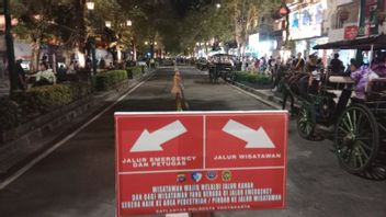 Malioboro-Tugu Pal Putih Ditutup untuk Perayaan Tahun Baru
