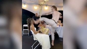 Suami Tak Sengaja Tendang Wajah Istri di Hari Pernikahan, Videonya Viral di TikTok