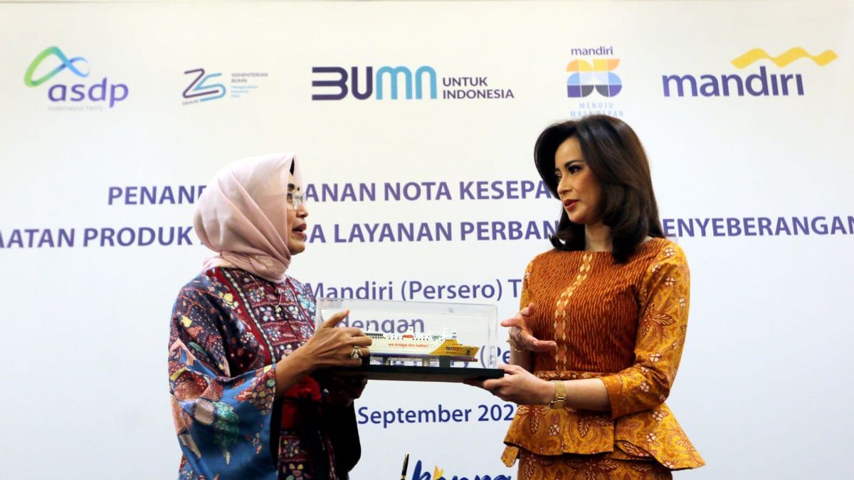 Supporting The Crossing Sector, Bank Mandiri Strengthens Banking Services Cooperation For ASDP