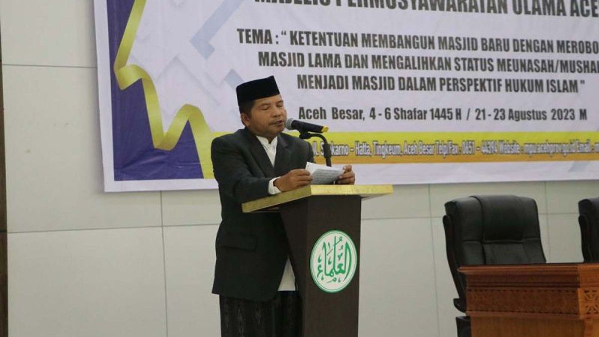 Terbitkan Fatwa Hukum Bangun Masjid Baru Robohkan yang Lama, MPU Aceh: Kalau untuk Keindahan Semata Tak Boleh