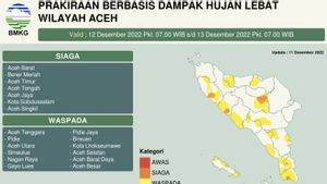 BMKG: 7 Kabupaten/Kota di Aceh Berstatus Siaga Banjir