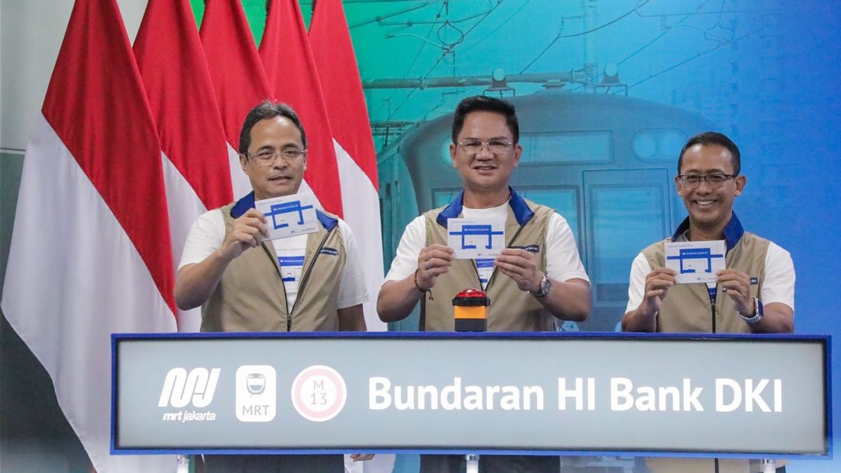 The Naming Of The Bundaran HI Bank DKI MRT Station Becomes A Strengthening Of BUMD Synergy