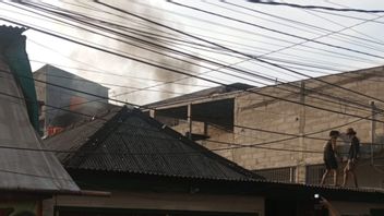 科贾地区居民的住宅着火