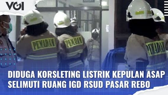 VIDEO: Diduga Korsleting Listrik, Kepulan Asam Selimuti Ruang IGD RSUD Pasar Rebo