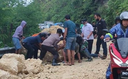 Longsor Akibat Gempa Majene Berhasil Dibersihkan