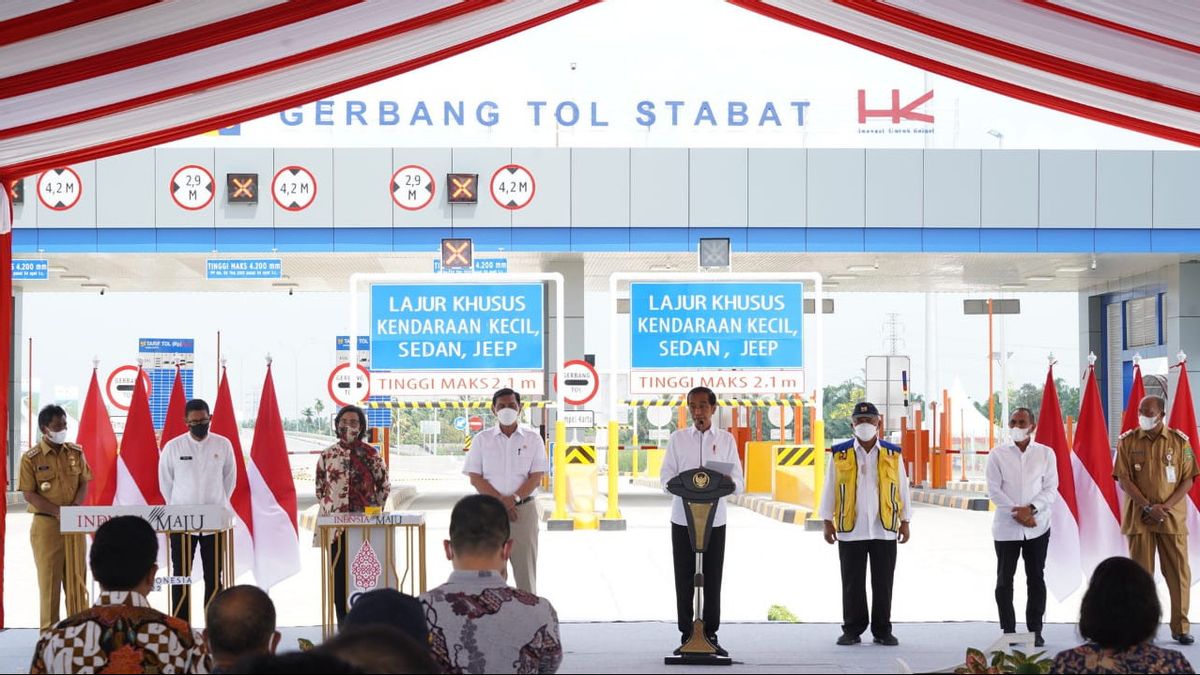 Accompanying President Jokowi Inaugurating The Binjai–Stabat Toll Road, Sri Mulyani Wants-Wanti The State Budget Should Not Be Used