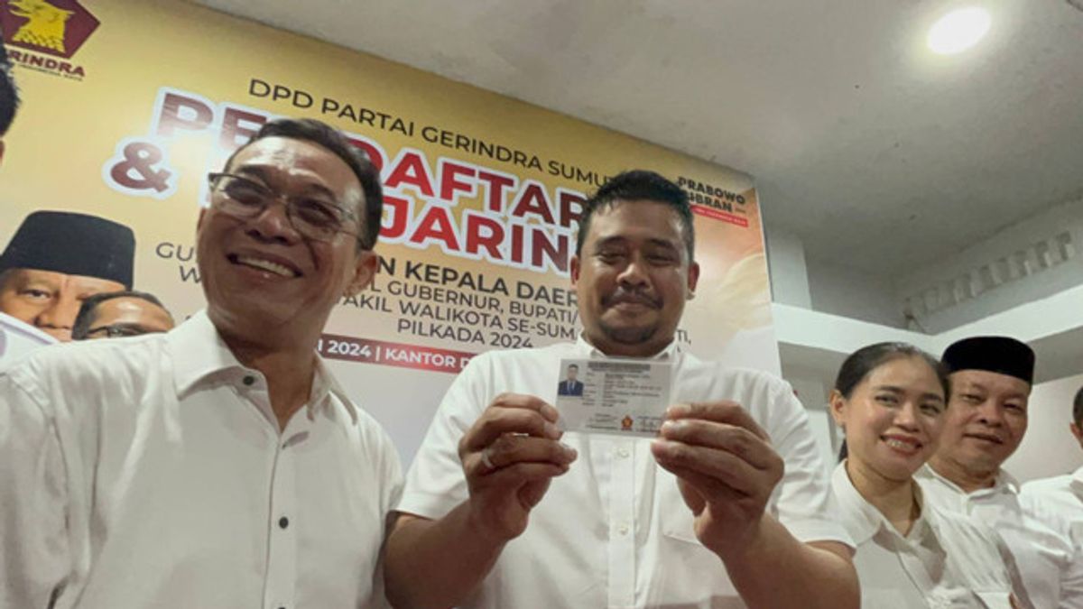 Après avoir été un cadre de Gerindra, Bobby directement sur la liste des candidats au poste de gouverneur du nord de Sumatra 2024