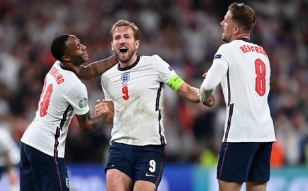 Inggris Kian Dekat Wujudkan Football is Coming Home, Melaju ke Final Euro 2020 Usai Pukul Denmark 2-1