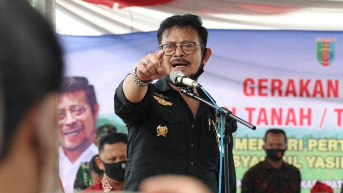 Mentan Syahrul Yasin Limpo: Stok Pangan Aman Selama PPKM Darurat 