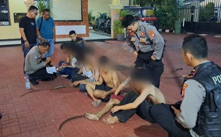 Anggota Tim Patroli Perintis Presisi Polda Metro Jaya Kena Bacok Saat Bubarkan Tawuran di Meruya Jakbar