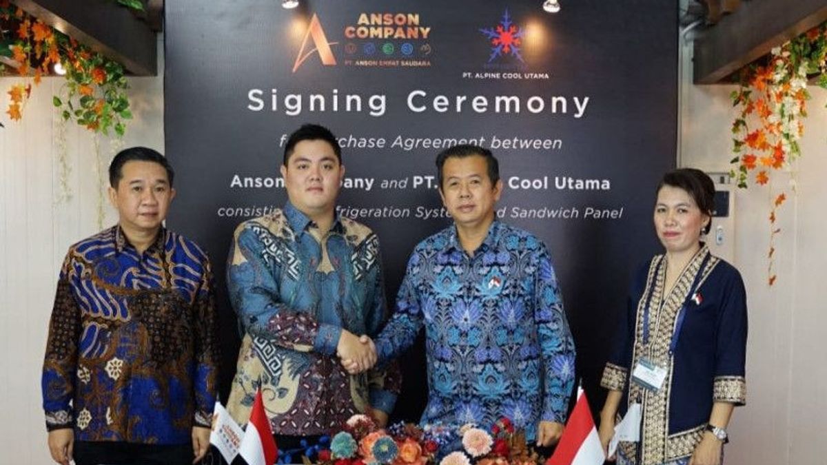 A Value Of Rp. 100 Billion, Anson Company Gets A Commitment To Provision Of 10,000 Cold Storage Pallet From Alpine Cool